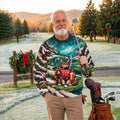 Ugly Christmas Sweater Aurora Cat Beer, Ugly Sweater Party, Holiday Party Sweater