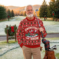 Ugly Christmas Sweater Swinging In The Snow, Ugly Sweater Party, Golf Lover Gifts