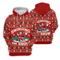 Swinging In The Snow Christmas Golf Shirt, Womens Golf Tops, Womens Golf Apparel