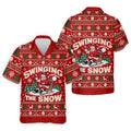 Swinging In The Snow Christmas Golf Shirt, Mens Golf Polo, Funny Mens Golf Shirts