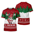 Ho Ho Ho Hole In One Christmas Golf Shirt, Golf Shirts For Men, Mens Golf Shirts