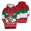 Ho Ho Ho Hole In One Christmas Golf Shirt, Golf Shirts For Men, Mens Golf Shirts
