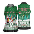 Santa Hole In One Christmas Golf Shirt, Ladies Golf Shirts, Golf Gifts For Women