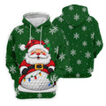 Santa Golf Ball Snowman Christmas Golf Shirt, Womens Golf Tops, Ladies Golf Shirts