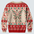 Ugly Christmas Sweater Santa Reindeer, Christmas Golf Gift, Holiday Party Sweater