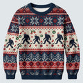 Ugly Christmas Sweater Bigfoot Santa, Christmas Golf Gift, Funny Holiday Sweater