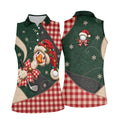 Santa Hat Goose Golfer Christmas Golf Shirt, Golf Gifts For Women, Womens Golf Shirts