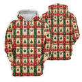 Tree Patchwork Plaid Christmas Golf Shirt, Golf Shirts For Men, Mens Golf Apparel