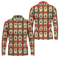 Tree Patchwork Plaid Christmas Golf Shirt, Golf Shirts For Men, Mens Golf Apparel