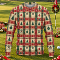 Tree Patchwork Plaid Ugly Christmas Sweater, Christmas Gifts, Christmas Sweater Gift