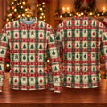 Tree Patchwork Plaid Ugly Christmas Sweater, Christmas Gifts, Christmas Sweater Gift