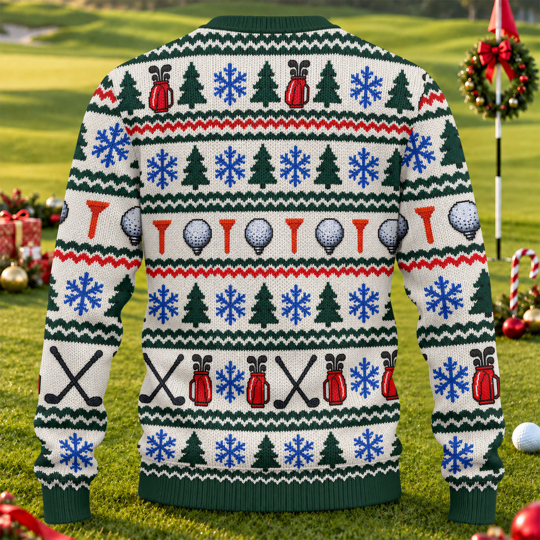 Well Shit Santa Golfer Ugly Christmas Sweater, Ugly Sweater Party, Golf Lover Gifts