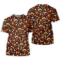 Golf Turkey Pattern Thanksgiving Golf Shirt, Womens Golf Tops, Ladies Golf Shirts