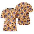 Yellow Football Leaves Thanksgiving Golf Shirt, Ladies Golf Tops, Ladies Golf Apparel