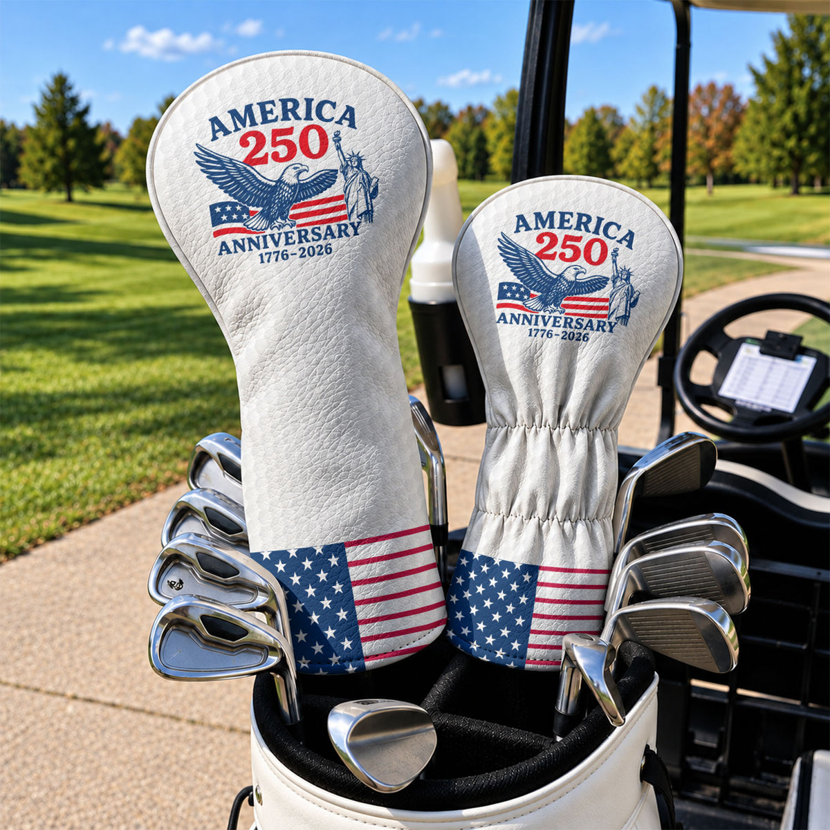 America 250 Anniversary Eagle Golf Ball Headcover, Patriotic Golf Gift, Gift For Him