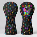 Cancer Sucks In Every Color Butterfly Golf Head Cover, Golf Lover Gift, Driver Cover