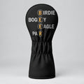 Birdie Bogey Eagle Par Golf And Beer Golf Head Cover, Golf And Beer Gift, Golf Gift