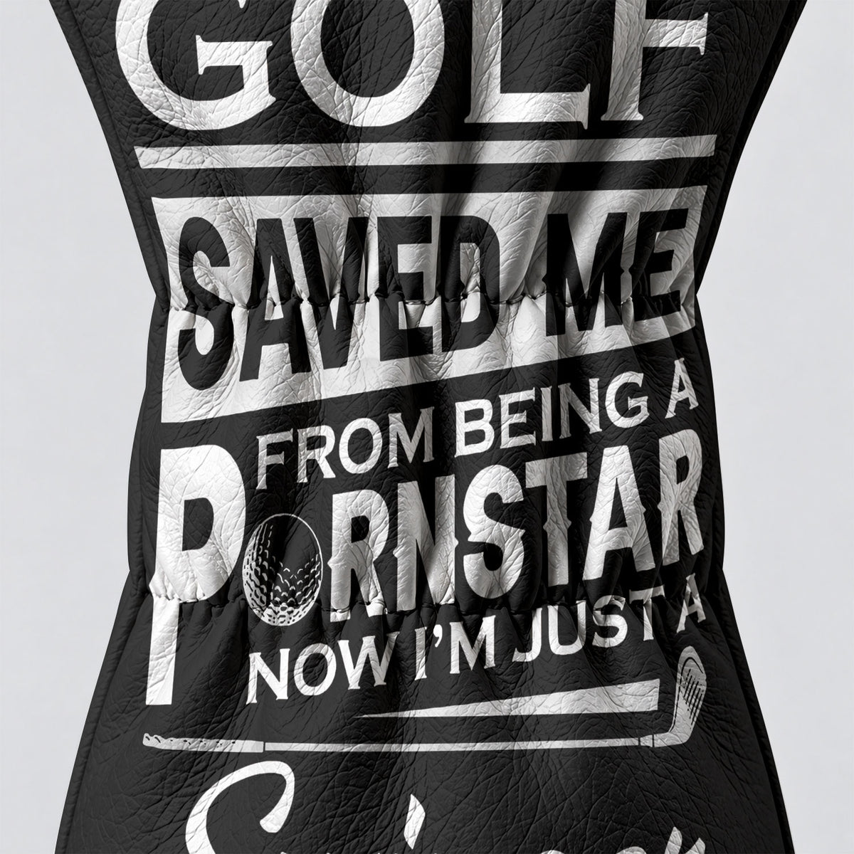 Golf Saved Me From Being A Porn Star Skull Headcover, Fun Golf Gift, Driver Headcover