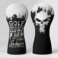 Golf Saved Me From Being A Porn Star Skull Headcover, Fun Golf Gift, Driver Headcover