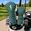 St Patrick's Day Shamrock Golfer Green Golf Headcover, Irish Golf Gift, Driver Cover