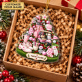 Custom Name Pink Golf Gear Tree Acrylic Ornament, Christmas Tree Decor, Golf Gifts
