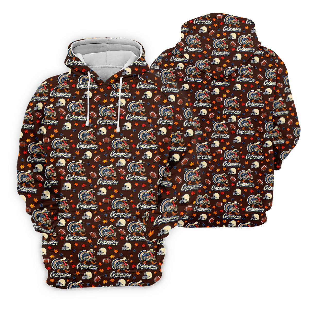 Cowboysgiving Thanksgiving Golf Shirt, Golf Shirts For Men, Funny Mens Golf Shirts