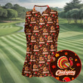 Chiefsgiving Thanksgiving Golf Shirt, Womens Golf Apparel, Golf Shirts For Women