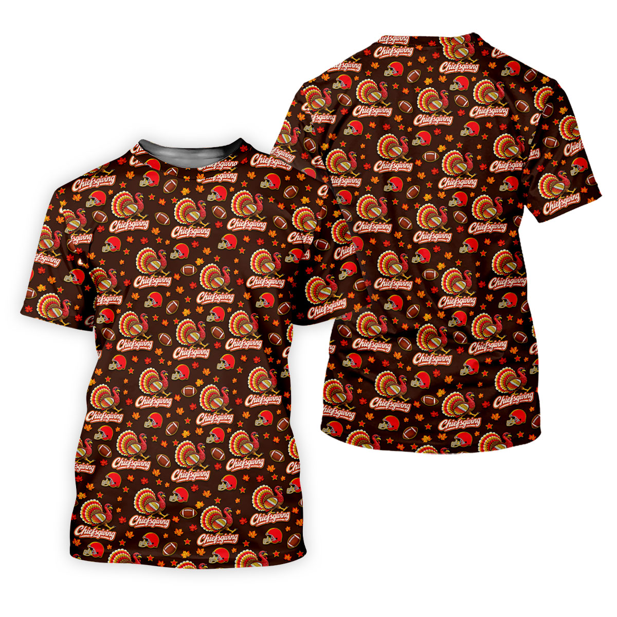 Chiefsgiving Thanksgiving Golf Shirt, Womens Golf Apparel, Golf Shirts For Women
