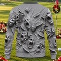 Screaming Faces Disc Golf Ugly Christmas Sweater, Ugly Sweater Party, Funny Xmas Gift