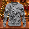 Screaming Faces Disc Golf Ugly Christmas Sweater, Ugly Sweater Party, Funny Xmas Gift
