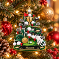 Custom Name Golf Christmas Tree Acrylic Ornament, Christmas Gifts, Golf Lover Gifts