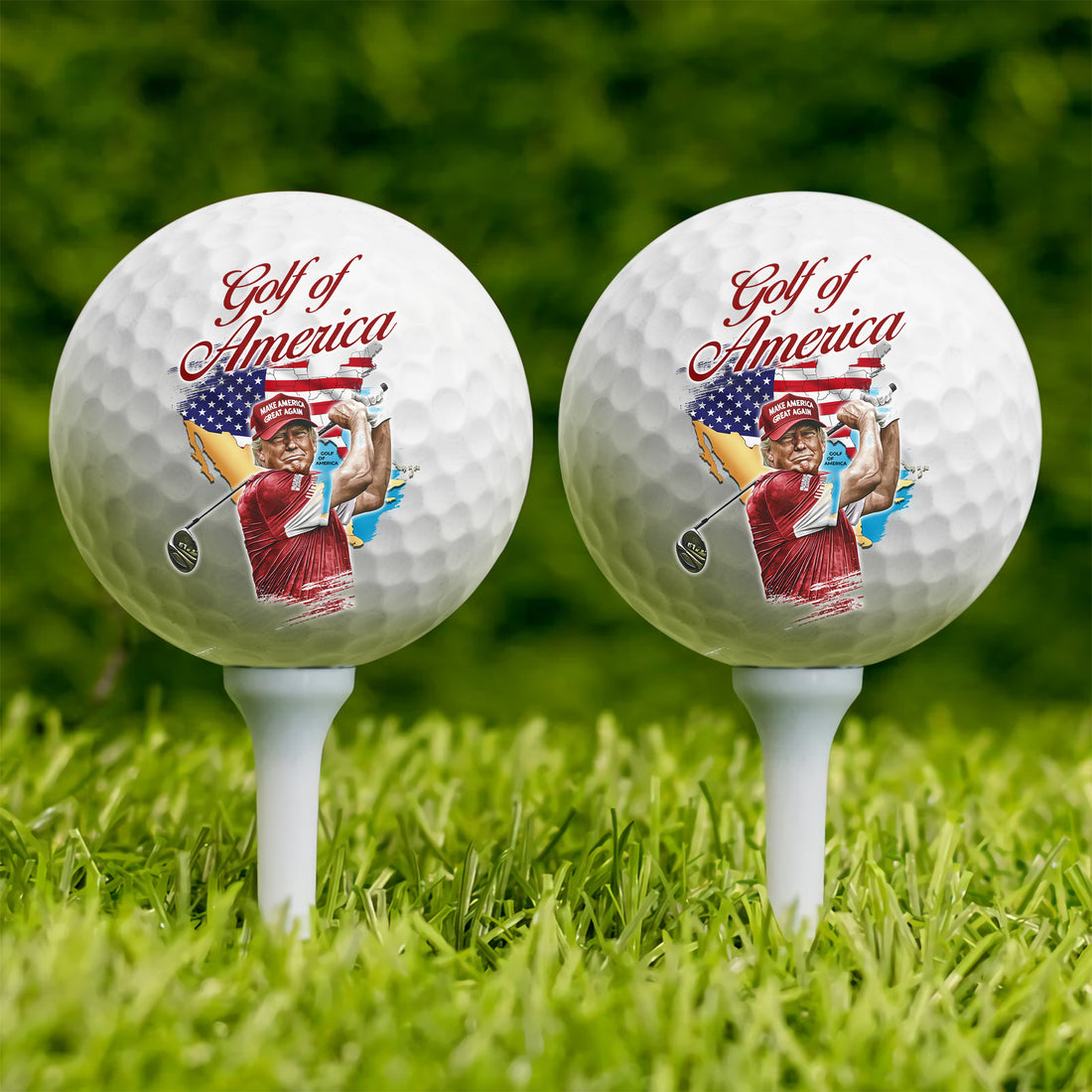 Trump Golf Of America Golf Balls, Patriotic Golf Balls, Gift For Golfer