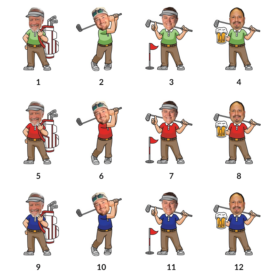 Funny Personalized Golf Balls, Golf Decor, Golf Gift For Men, Christmas Golf Gift, Cool Golf Gifts