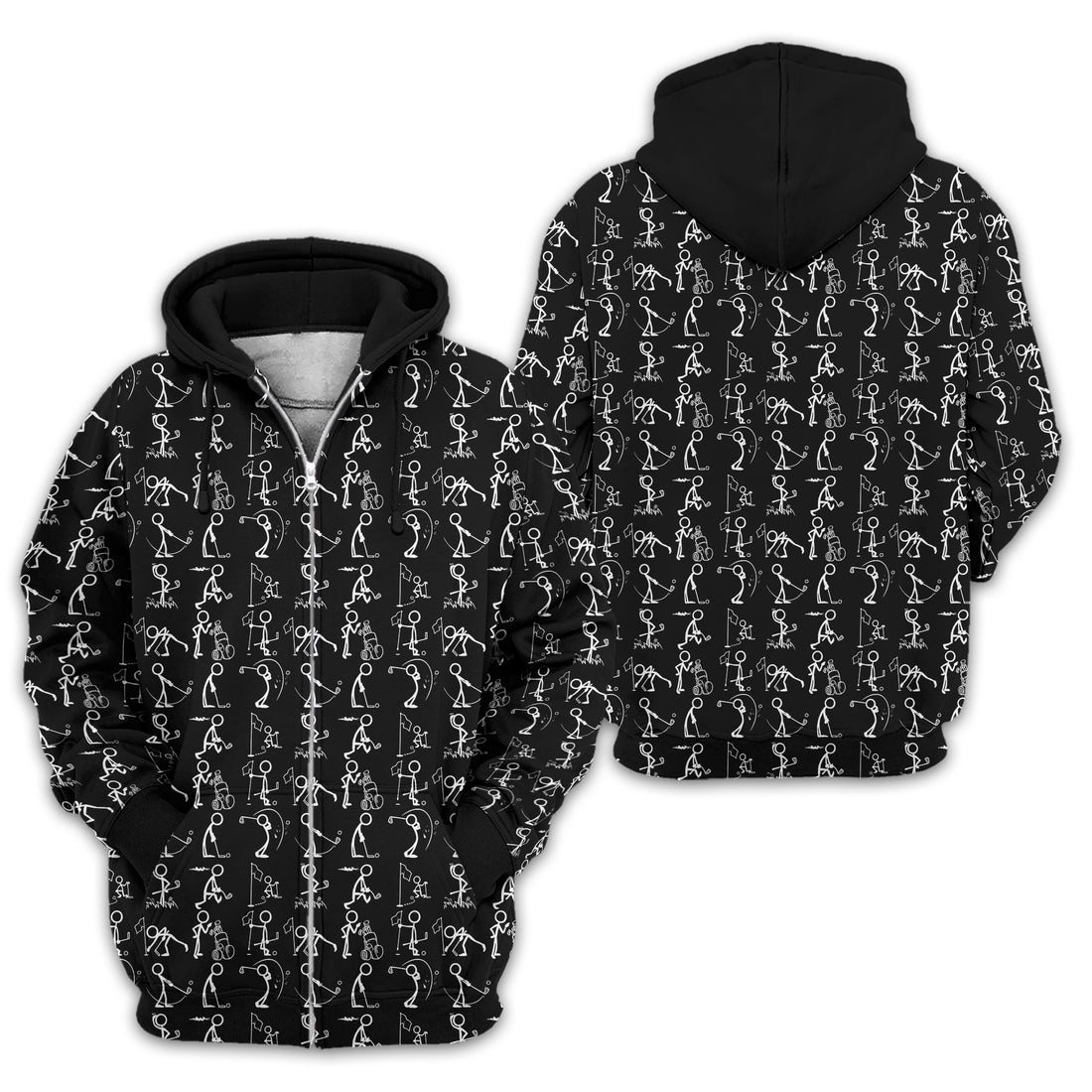 Black Golf Polo Shirt, Funny Golf Shirt, Gift For Golfers