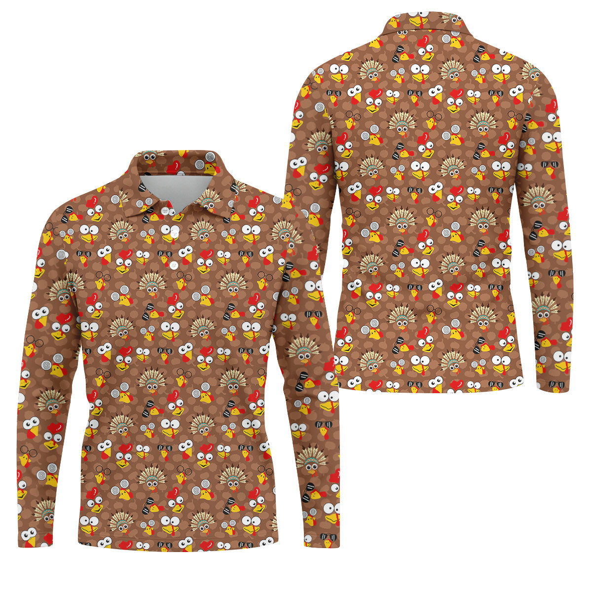 STYLE:Long Sleeve Polo Shirt