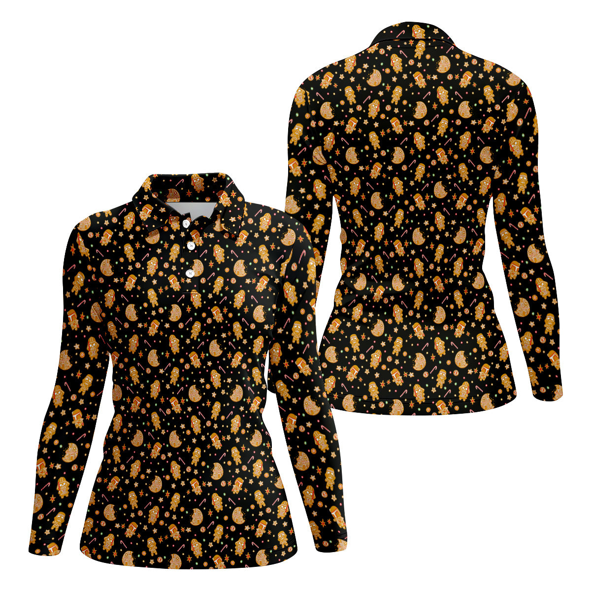 STYLE:Long Sleeve Polo Shirt