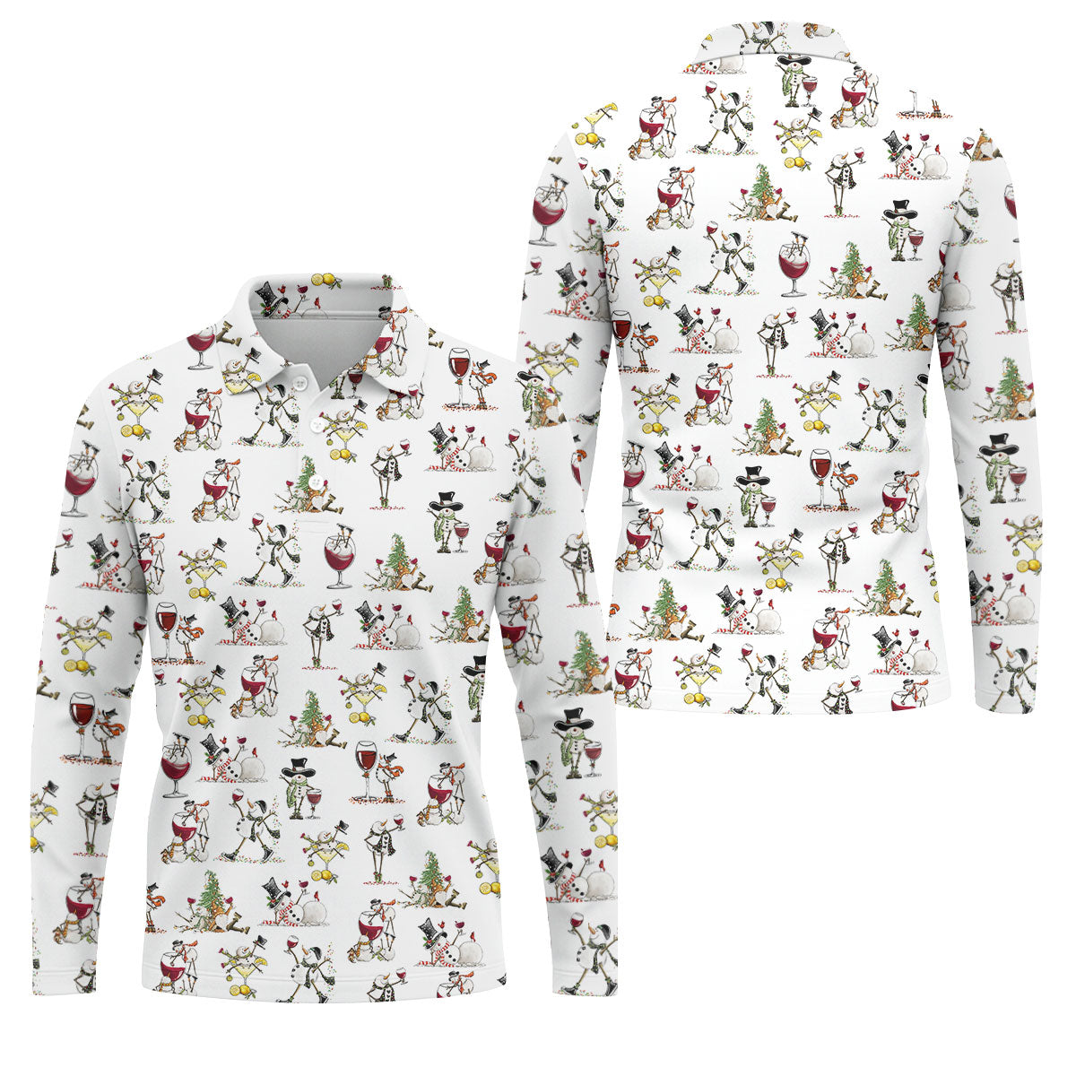STYLE:Long Sleeve Polo Shirt