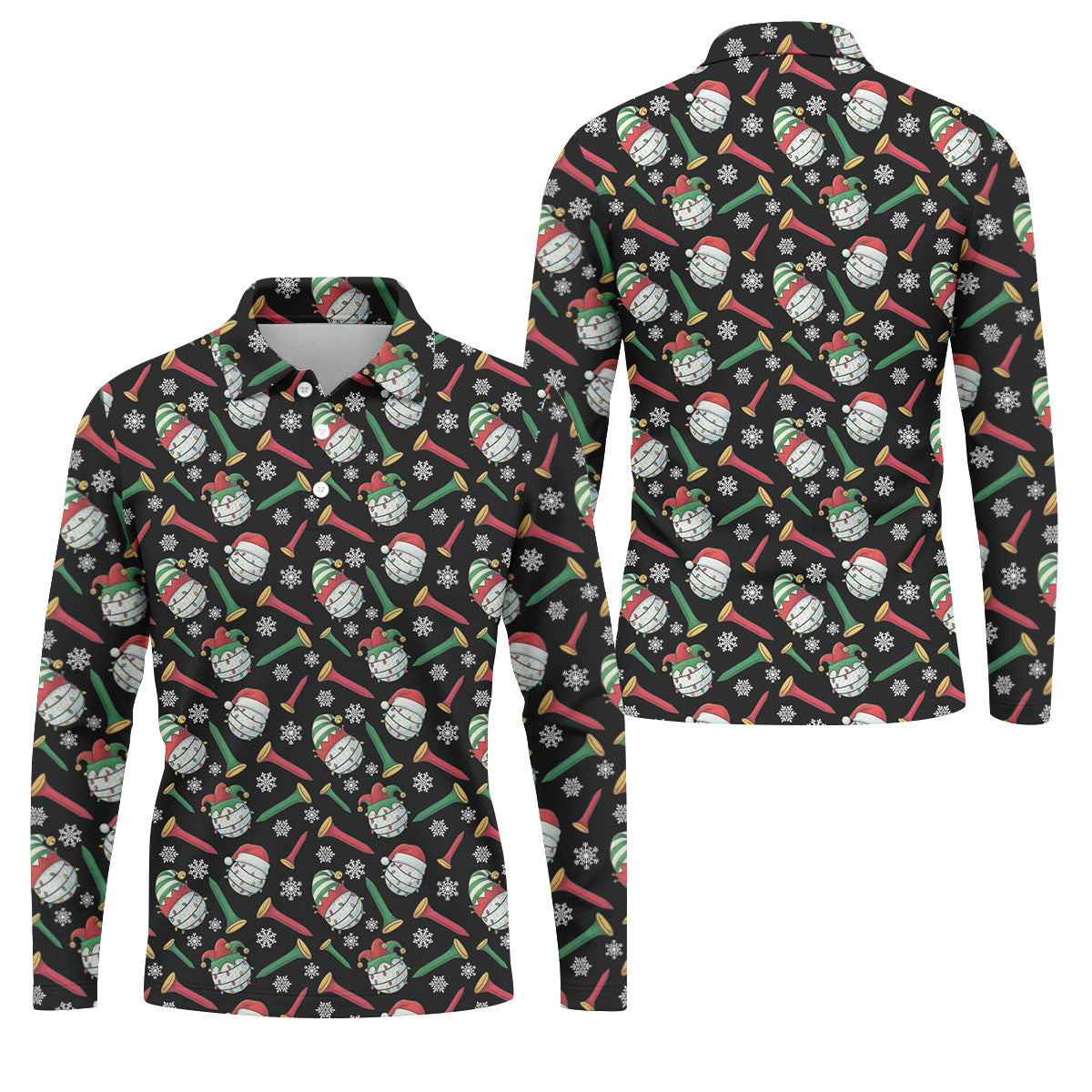 STYLE:Long Sleeve Polo Shirt