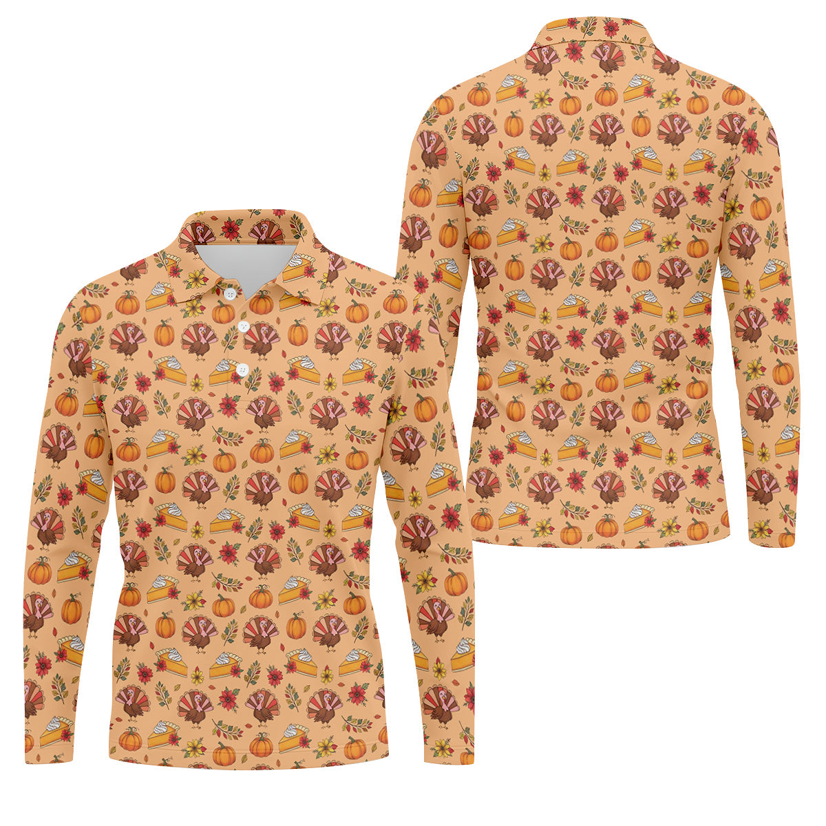 STYLE:Long Sleeve Polo Shirt