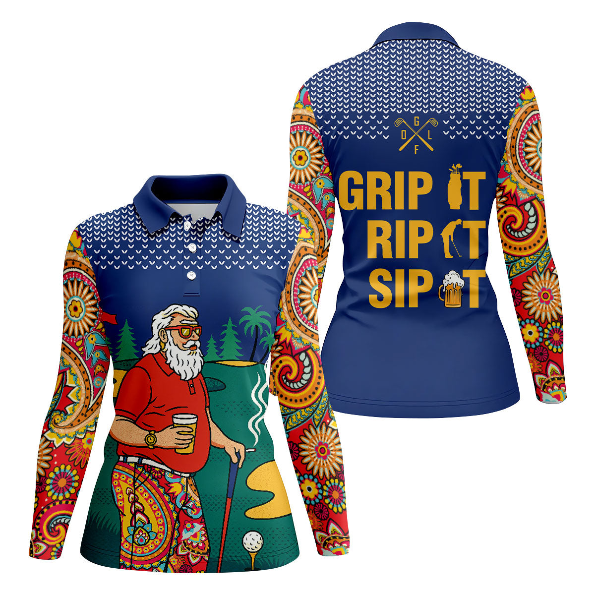 STYLE:Long Sleeve Polo Shirt