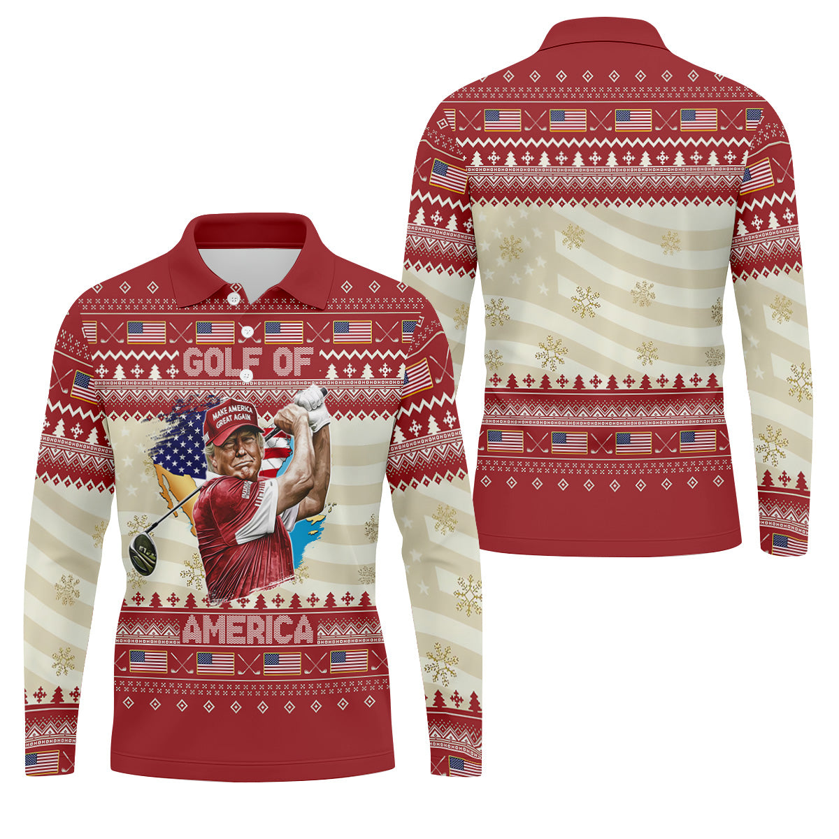 STYLE:Long Sleeve Polo Shirt