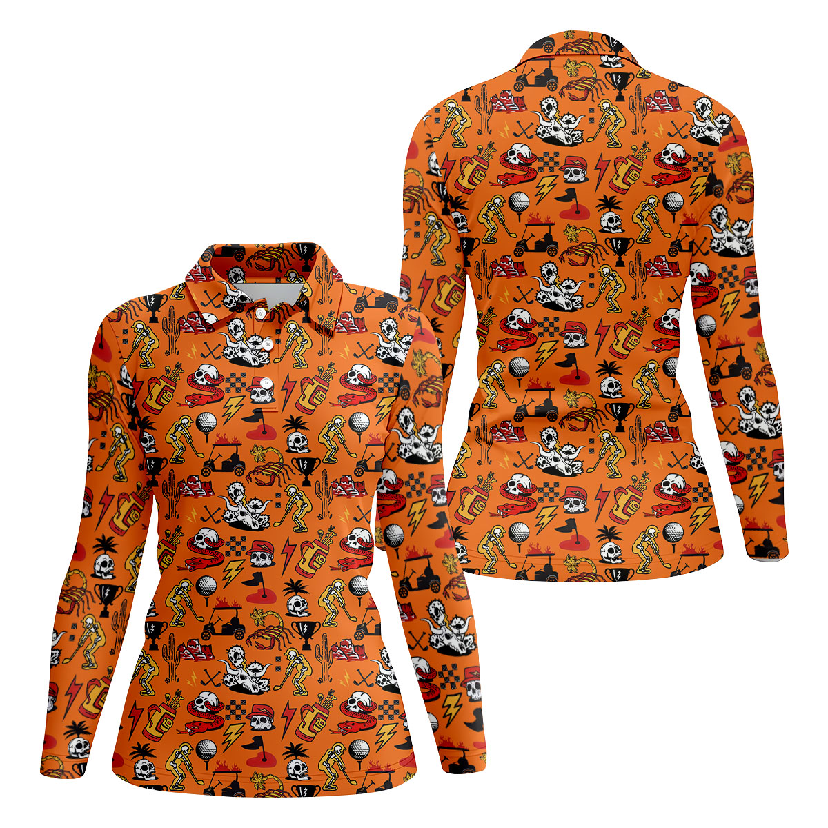 STYLE:Long Sleeve Polo Shirt