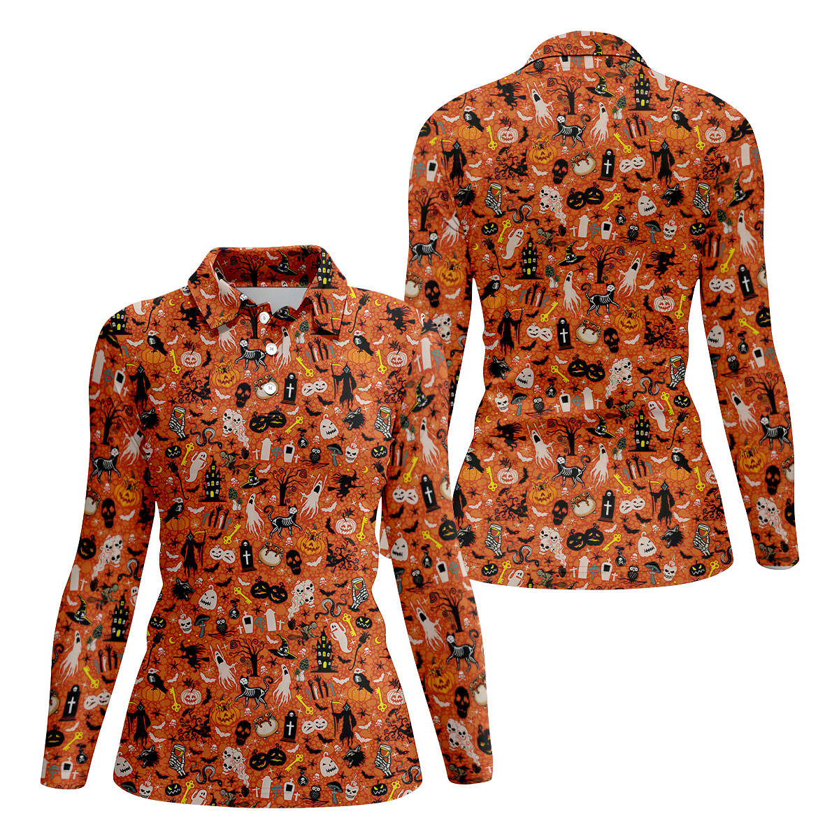 STYLE:Long Sleeve Polo Shirt