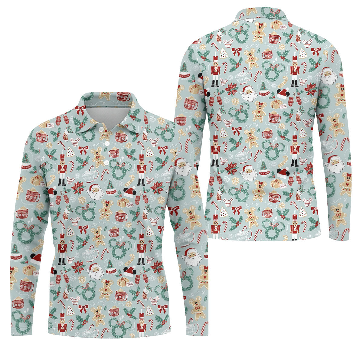 STYLE:Long Sleeve Polo Shirt