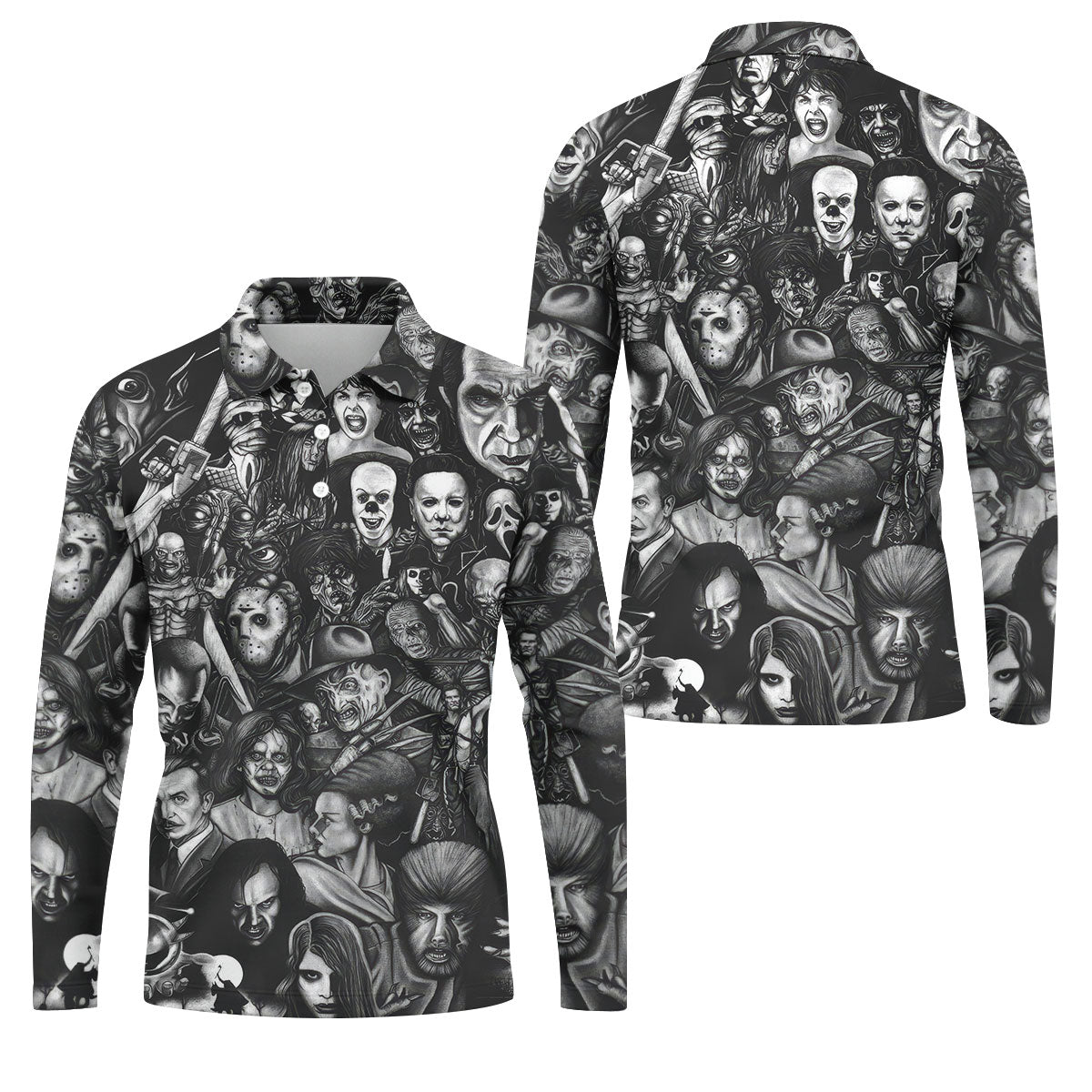 STYLE:Long Sleeve Polo Shirt