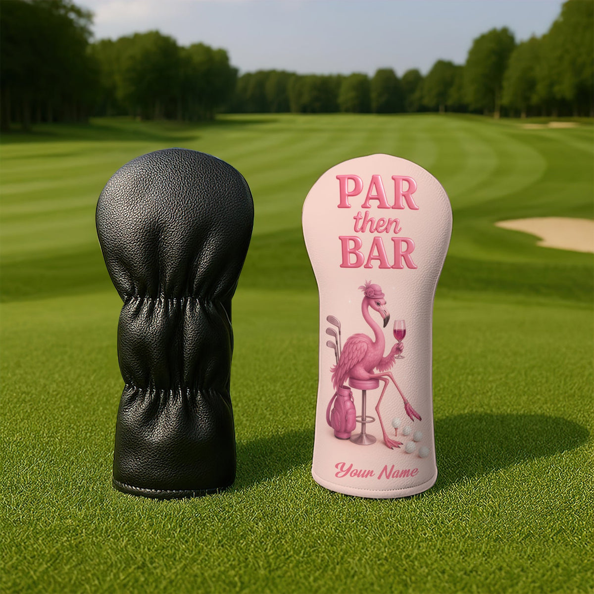 Flamingo Golf Head Cover - Custom Golf Headcovers Gift - View 5