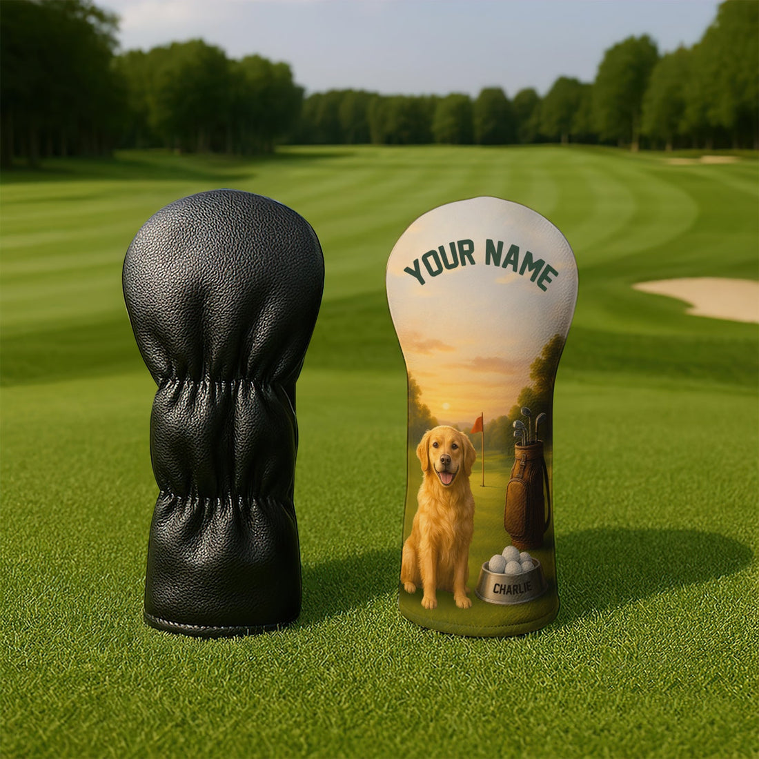 Personalized Pet Photo And Name Golf Head Cover