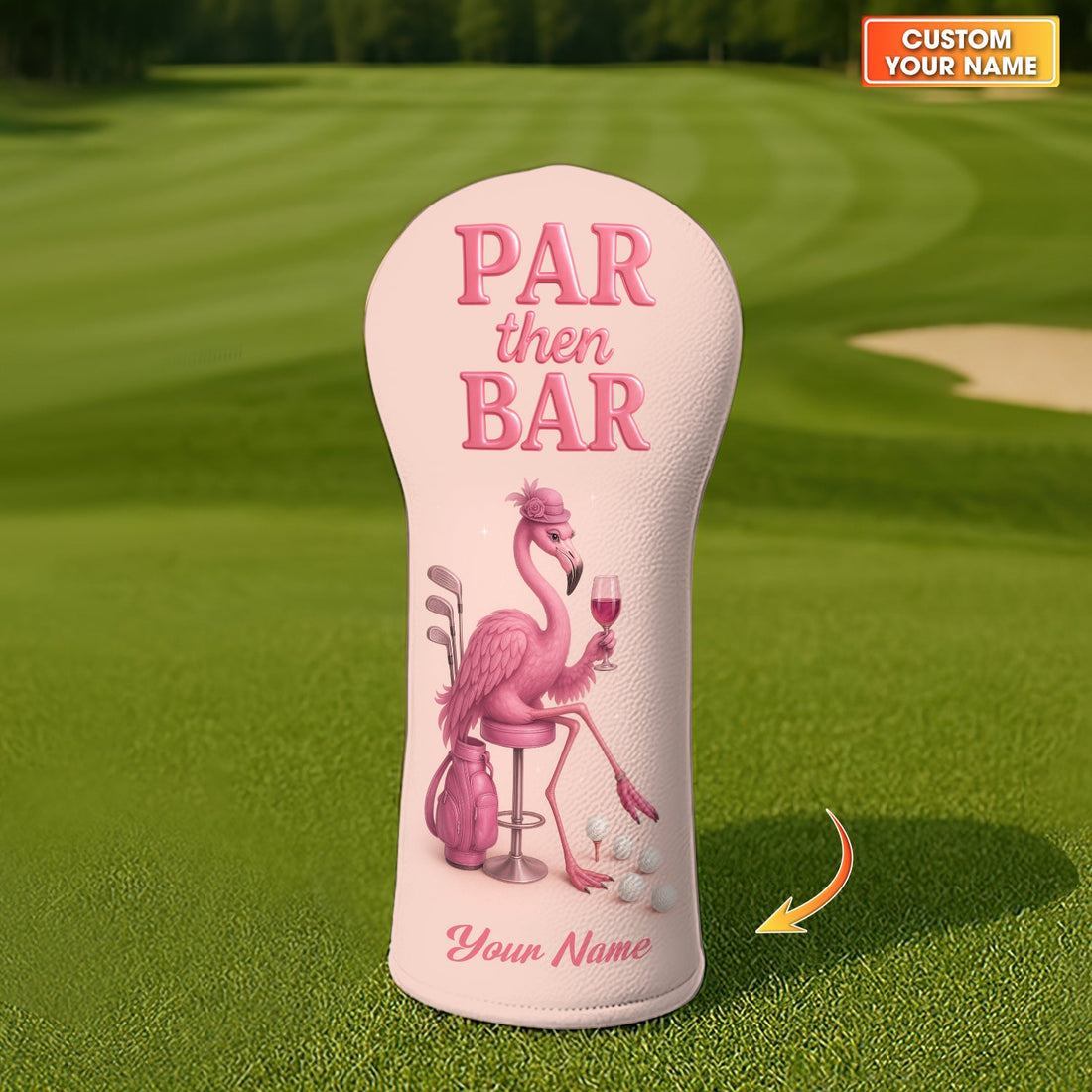 Flamingo Golf Head Cover - Custom Golf Headcovers Gift