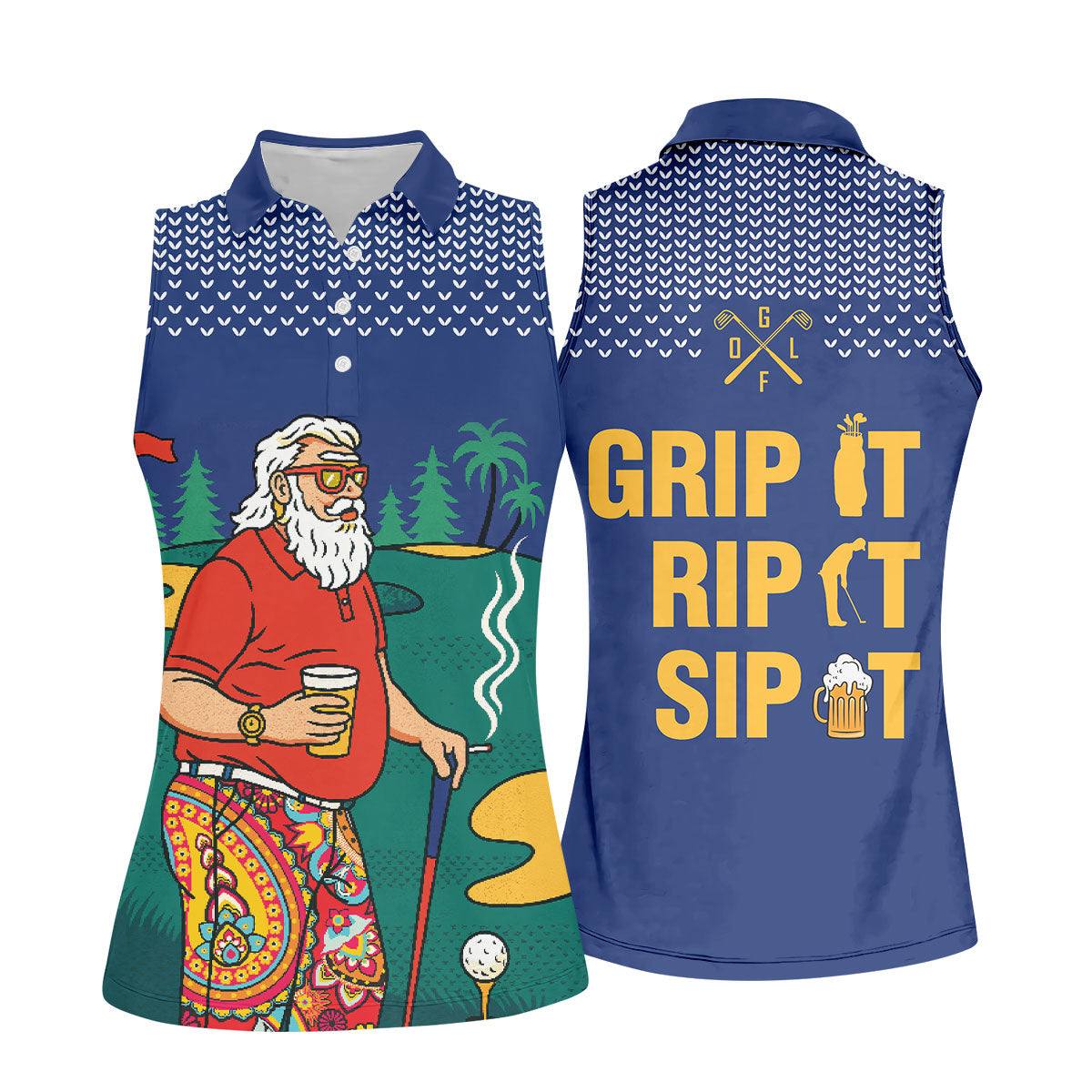 STYLE:Sleeveless Polo Shirt