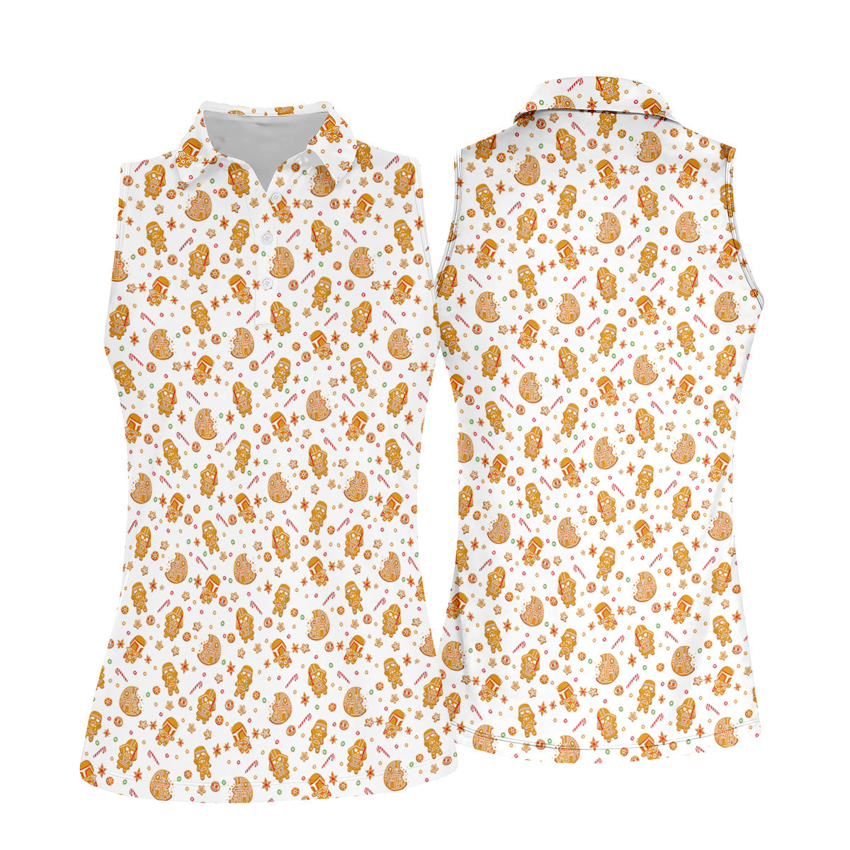 STYLE:Sleeveless Polo Shirt